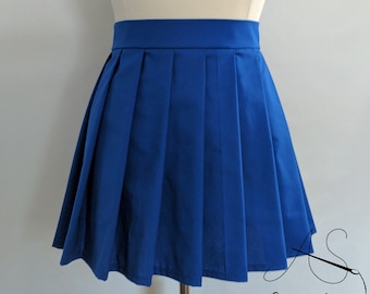 School Uniform Pleated Mini Skirt - Pleat Schoolgirl Skirt - Cosplay Anime Skirt - Any Size including Plus Sizes - Any Color