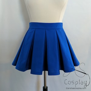 Box Pleat Mini Skirt - Pleated Mini Skirt Available in All Colors - Sizes from Petite to Plus Sized - Japanese School Uniform Cosplay Skirt