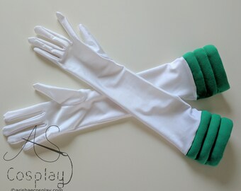 puffy white gloves