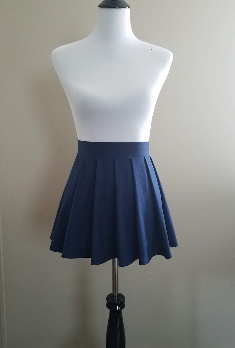 Pleat Mini Skirt with Loose Knife Pleats Custom Etsy