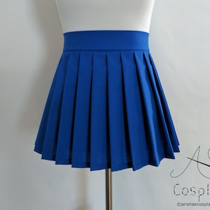 Blue pleated skirt 6x6 cheap