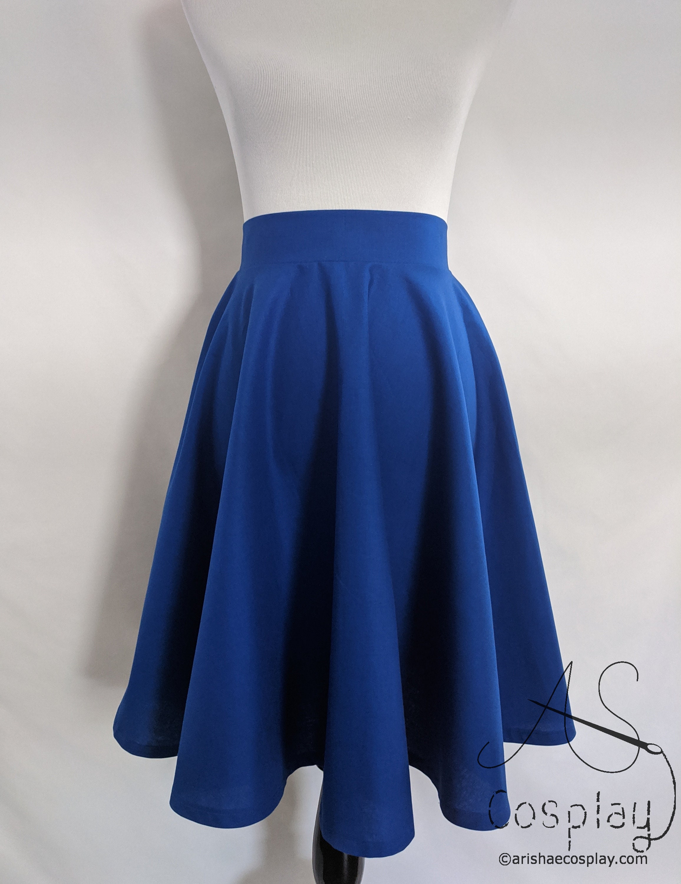 Midi Circle Skirt Tea Length Full Circle Skirt Calf Length - Etsy