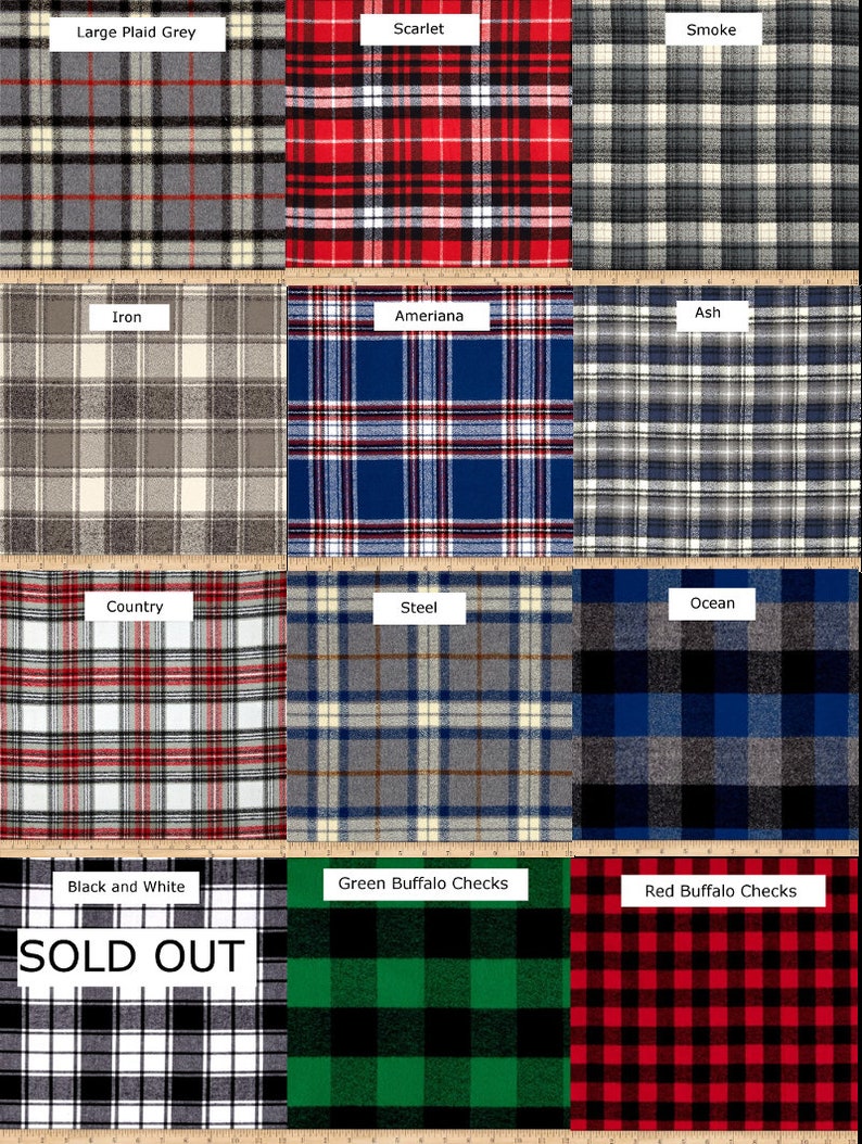 Plaid Flannel Mini Skirt Available in Various Prints and Colors Paneled A-Line Mini Skirt in Flannel Plaid Fabric with CottonPoly Lining