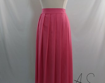 Ankle Length Knife Pleat Skirt - Pleated Skirt in Lengths from 29 Inches to 36 Inches - Any Size including Plus Size - Any Solid Color