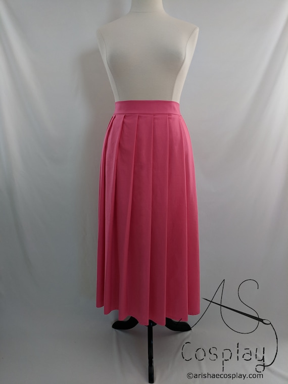 Chiffon knife pleated maxi skirt hotsell