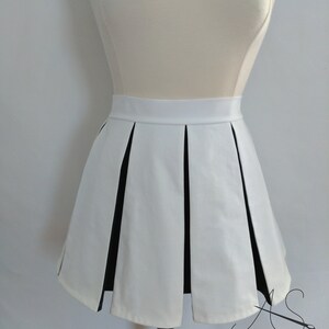 Two Tone Box Pleat Skirt Colors of Your Choice Any Size Cheerleader ...