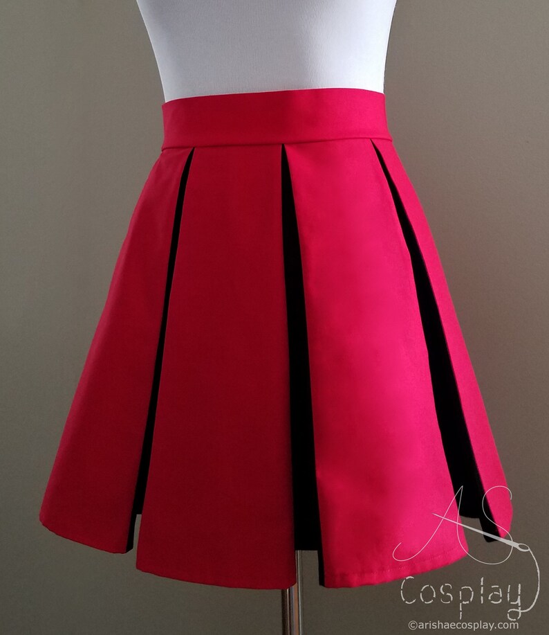 Two Tone Box Pleat Skirt Colors of Your Choice Any Size Etsy