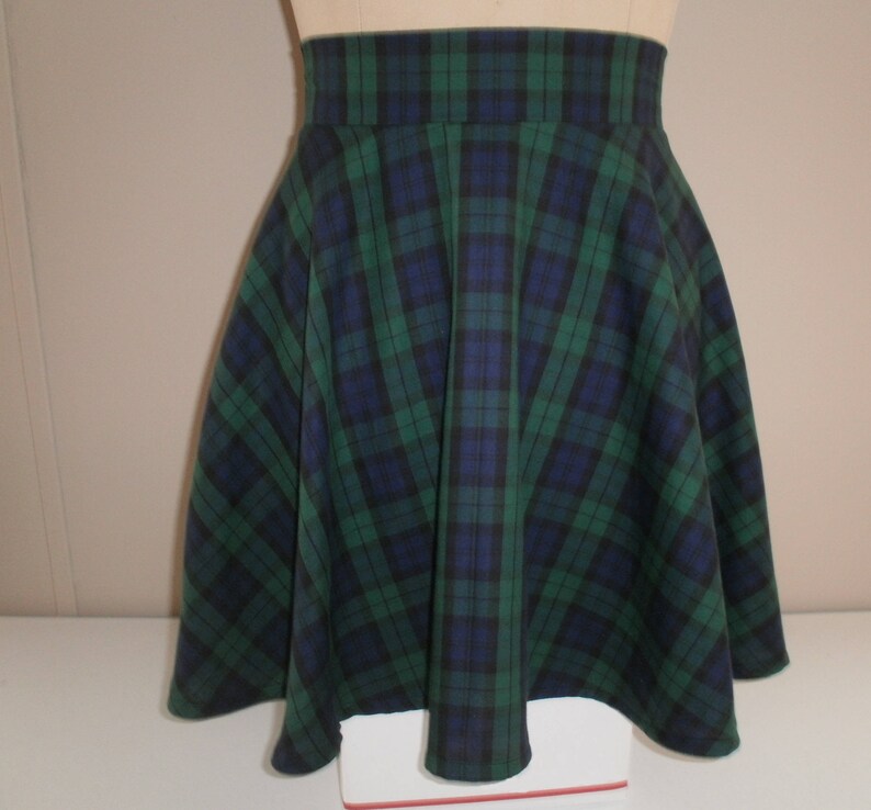 plaid skater skirt vs circle skirt