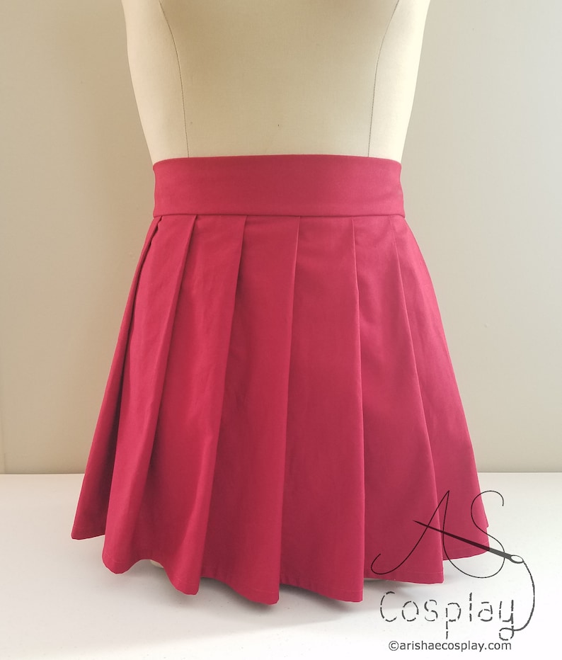 Orange Turtleneck and Red Pleat Mini Skirt Halloween Costume Etsy