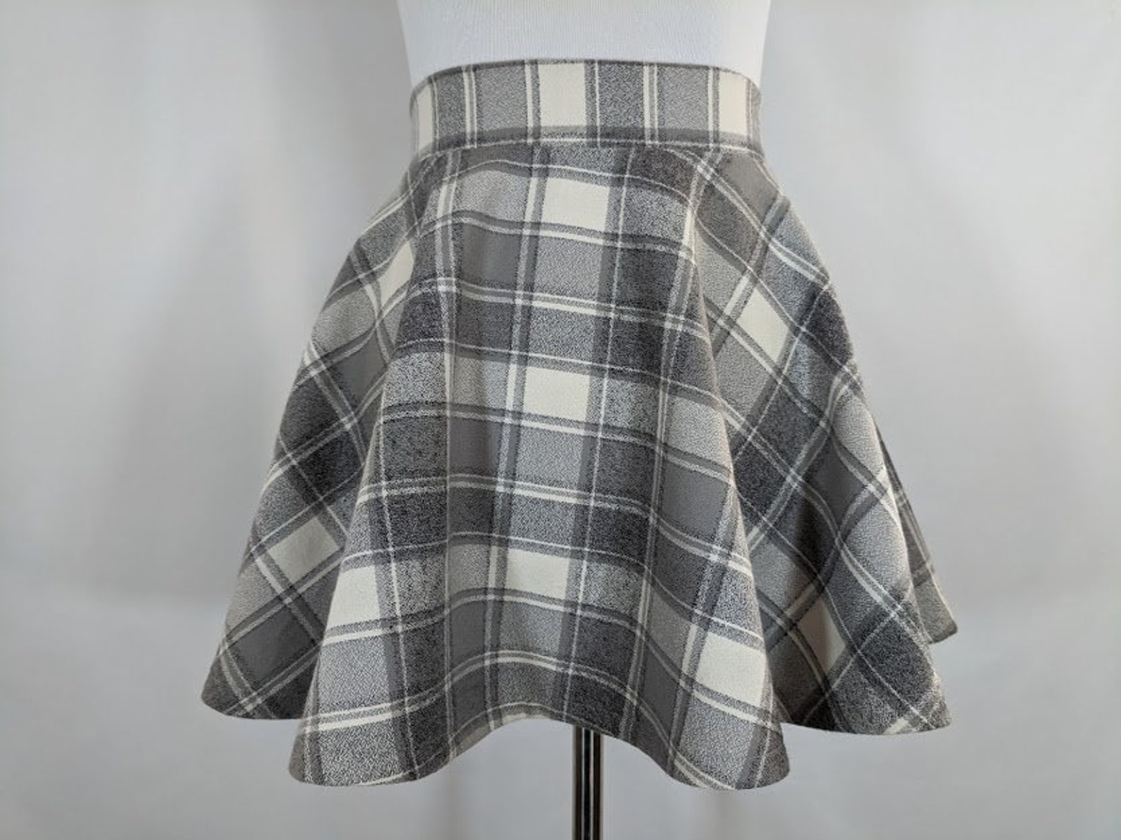 Plaid Skater Skirt Flannel Plaid Circle Skirt Available in | Etsy