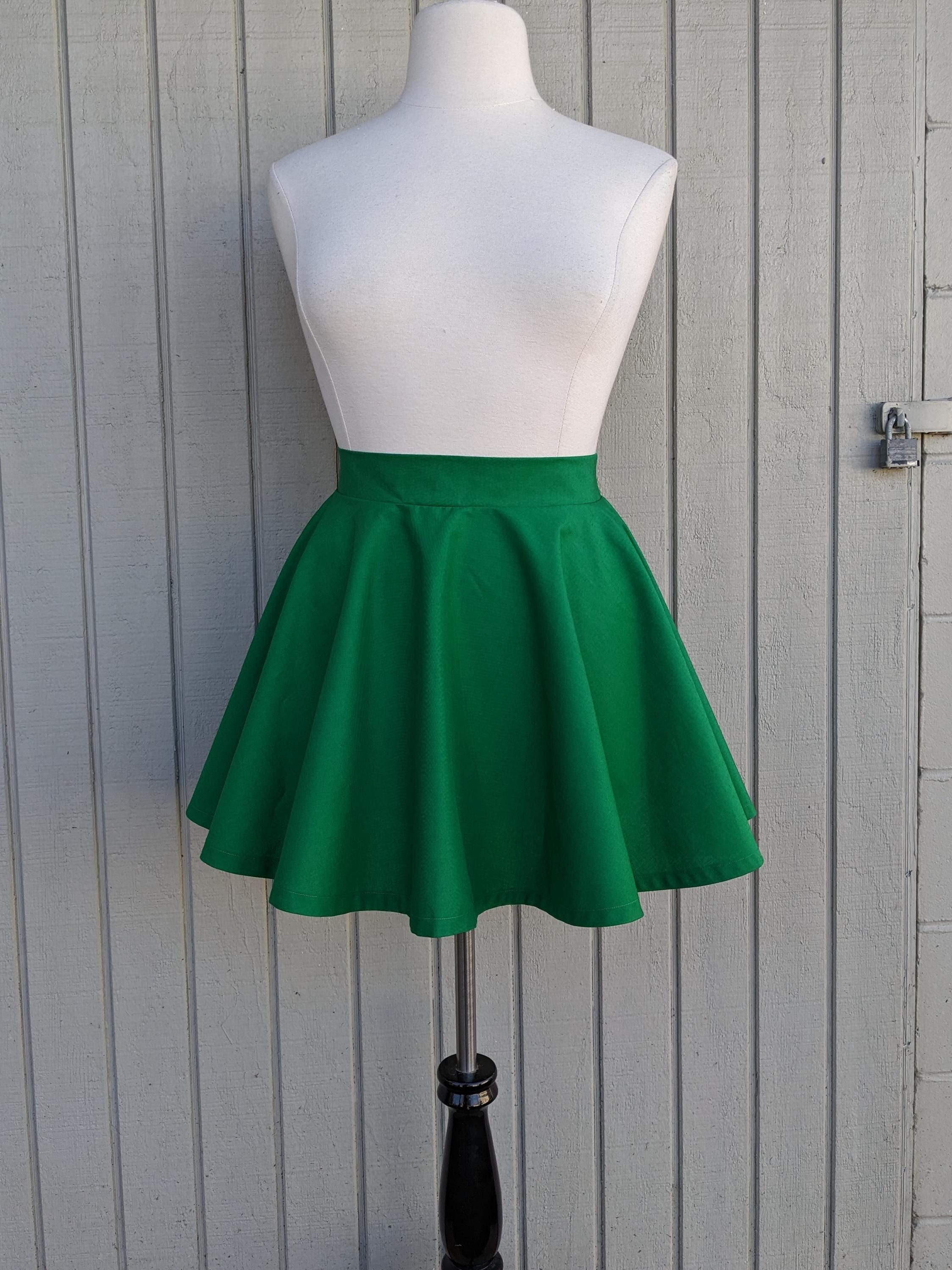 Clover Green Skater Skirt for Saint Patrick's Day or Any Occasion