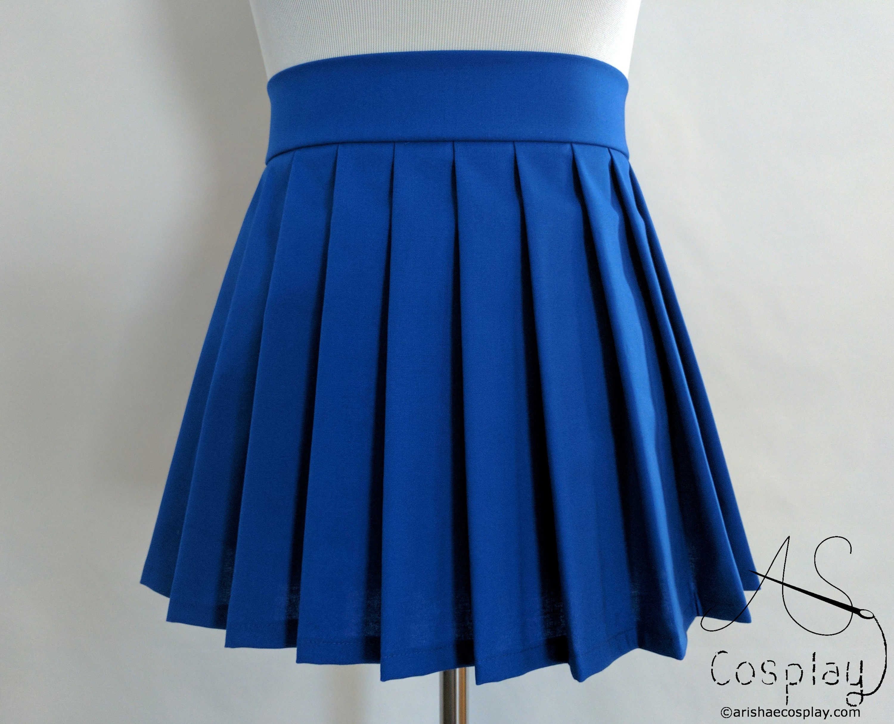 Pleat Skirt Anime Cosplay Custom Mini Skirt Knife Pleat Skirt Japanese  Anime School Uniform Pleat Mini Skirt Any Size / Any Colors 