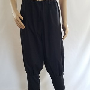 Men&#39;s Medieval Style Black Pants - Cosplay Pants for Men in Any Color and Any Size including Big and Tall -  Mens Black Medieval Pants