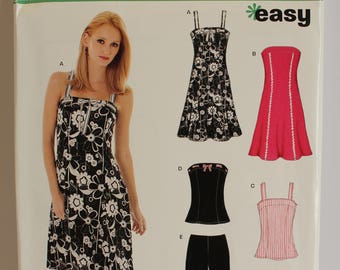 New Look Simplicity 6468 Dress, Top, Pants, Shorts sizes 6-16