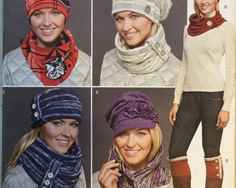 Simplicity 8036 Misses knit cold-weather accessories pattern
