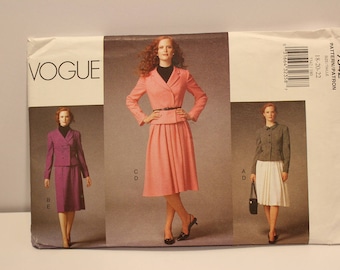 Vogue 7342-Plus size jacket and skirt pattern