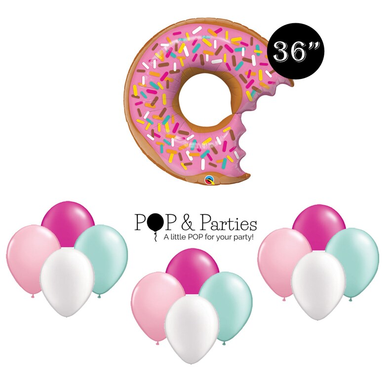 13 Pc Donut Balloons Donut You Grown Up Birthday Donut Etsy
