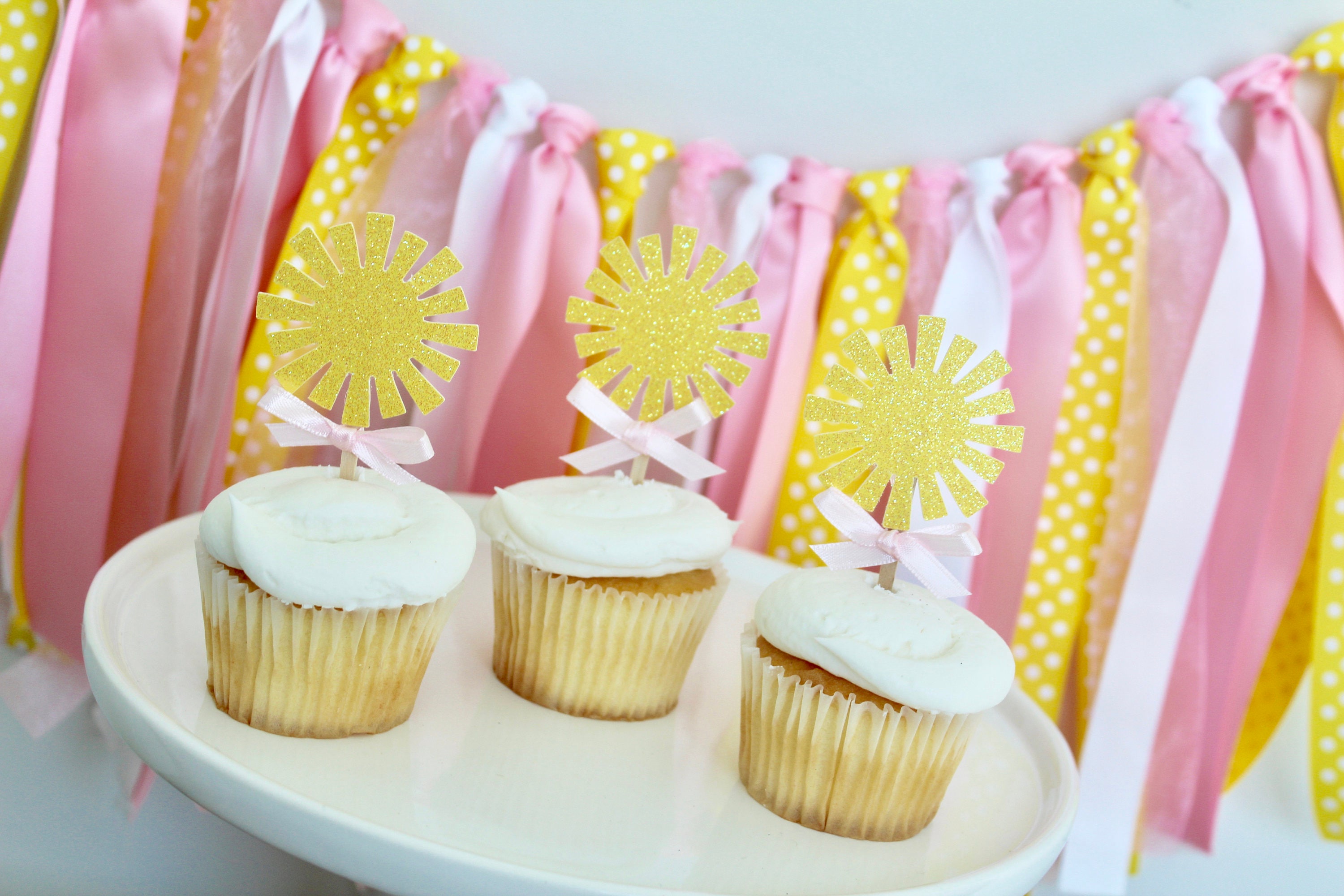Your Are My Sunshine Birthday Cupcake Toppers You Are My Etsy