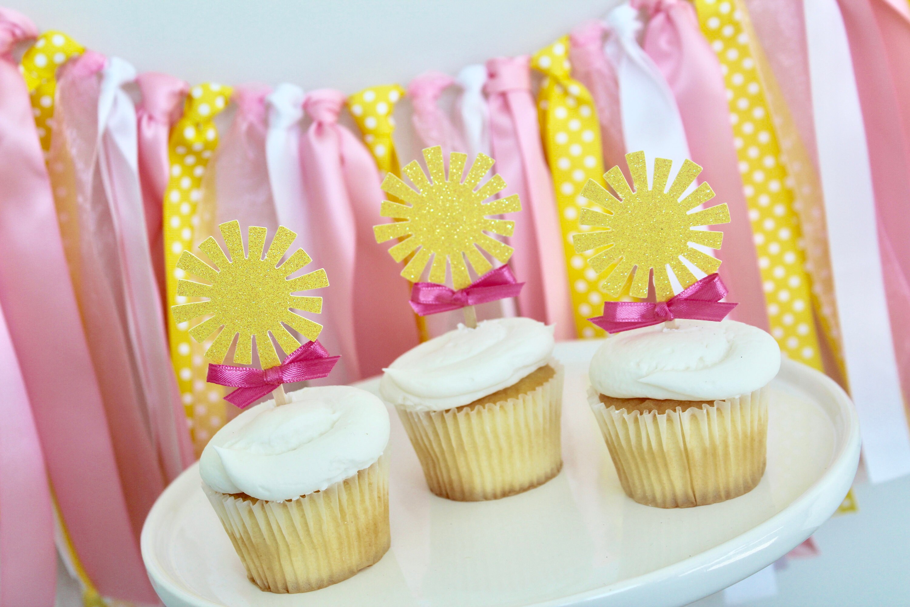 Your Are My Sunshine Birthday Cupcake Toppers You Are My Etsy