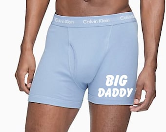 Big Daddy Authentic Calvin Klein Boxer Briefs, Gift From Wife, Anniversary Gift, Birthday Gift - Sexy Mens Underwear FAST SHIPPING