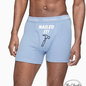 Personalized Calvin Klein Boxer Briefs: &quot;Nailed It!&quot; Hammer Design