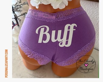 Buff Victoria Secret Purple Personalized Underwear * FAST SHIPPING *