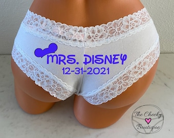 Personalized Bride Panties | Wedding | Lingerie | Princess Wedding | FAST SHIPPING