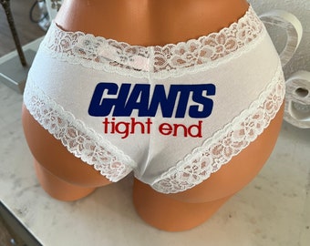 Tight end Victoria Secret all cotton Cheeky Football Panty * FAST SHIPPING * Good Luck Panties, Gift for Him, Stocking Stuffer Idea