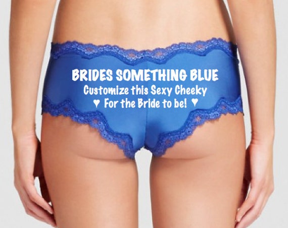 Brides Something Blue Custom Underwear / FAST SHIPPING