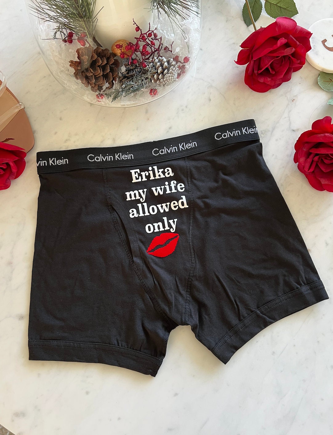 My Wife Allowed Only Black Calvin Klein Men's Boxer Brief