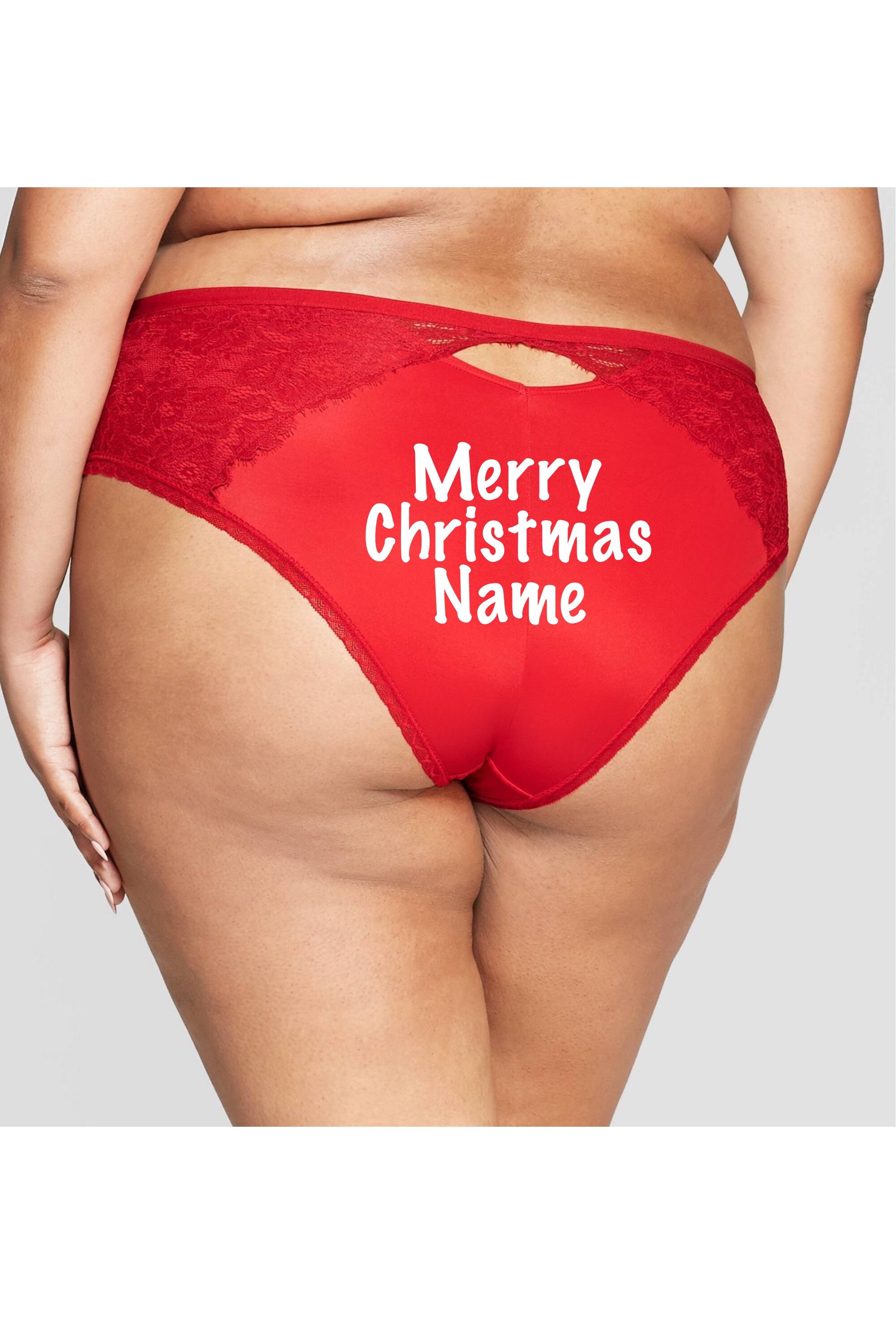 plus size christmas panties