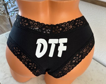 DTF Authentic Victoria Secret Black all cotton underwear * FAST SHIPPING *