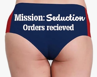 Custom Panties, Dress Blues Mission Seduction Orders Received - FAST SHIPPING