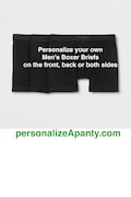 Personalized Men's Boxer Briefs: Custom Underwear Gift