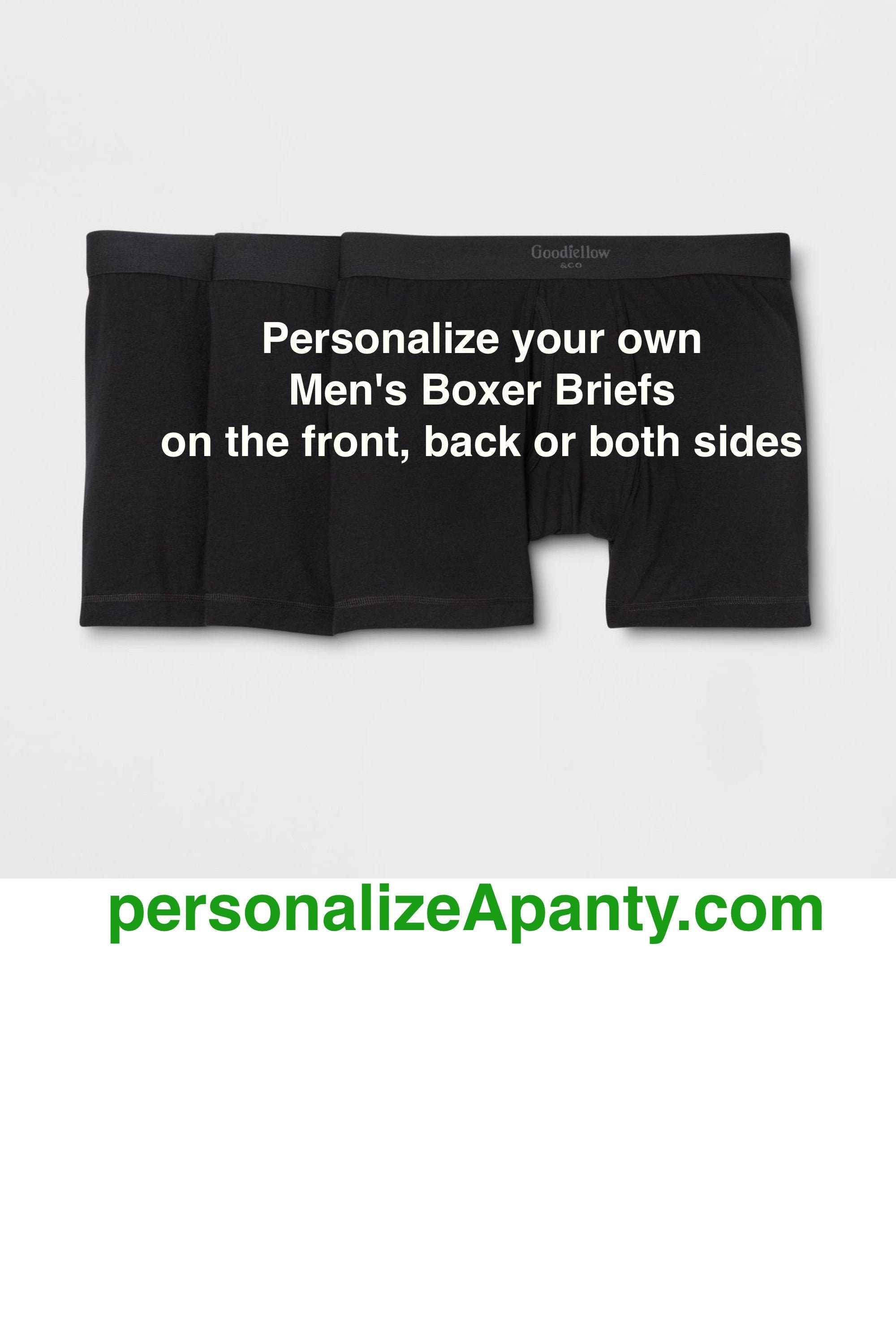 Personalize your own Men's Boxer Briefs, FAST SHIPPING