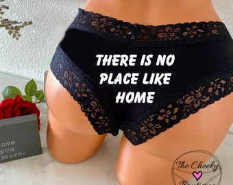 There is no place like home Authentic Victoria Secret Black all cotton underwear * FAST SHIPPING *