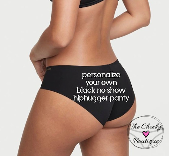 Victoria's Secret 3 Womens Hiphuggers Seamless No Show Underwear Panties ( Medium, Black 3) 