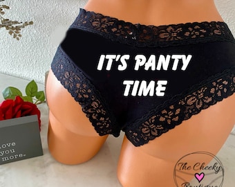 It's Panty Time Authentic Victoria Secret Black all cotton underwear * FAST SHIPPING *