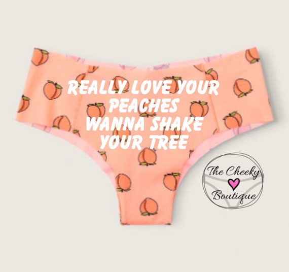 Really Love Your Peaches Wanna Shake Your Tree NEW Personalized Peach  Panties Victoria Secret No Show Cheekster Panty, FAST SHIPPING -  Canada