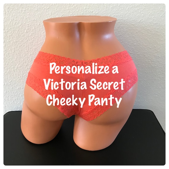 Customize a Orange Victoria Secret Personalized Underwear Cheeky