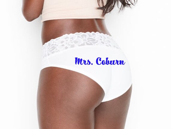 Personalized Mrs. White Victorias Secret Panties | Personalized wedding underwear | Personalized underwear for her | Bride Accessory