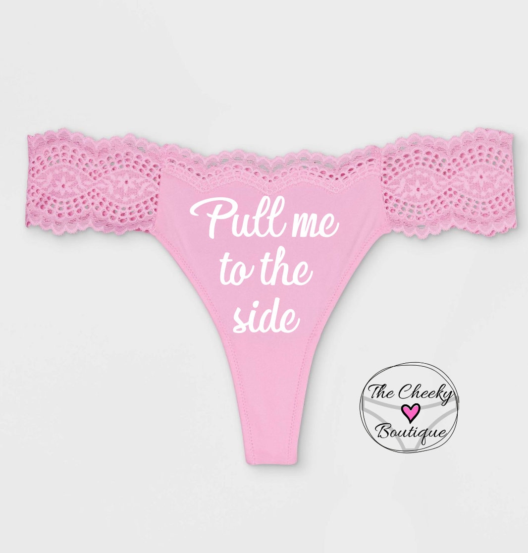 Pull Me To The Side Pink Thong Panties FAST SHIPPING More Colors