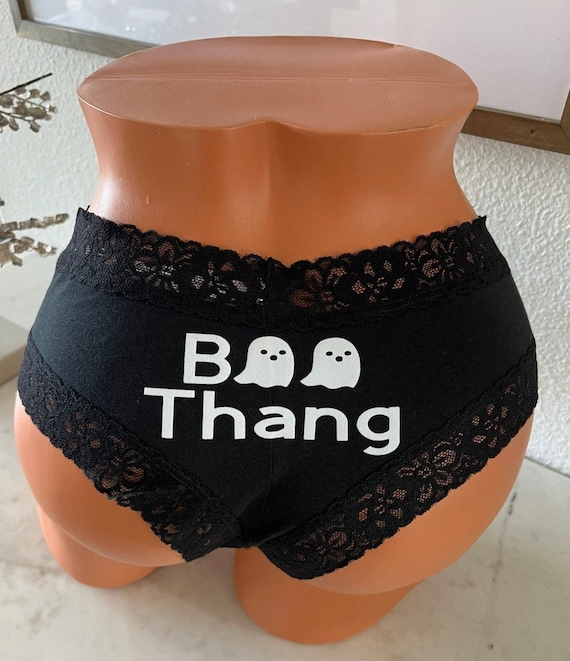 Boo Thang Victoria Secret Black Cotton Cheeky Panty FAST SHIPPING