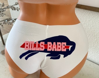 Victoria Secret White Custom Underwear Bills Babe. Sexy Lingerie, Bride, Bachelorette, Birthday Girl or Stocking Stuffer * FAST SHIPPING *