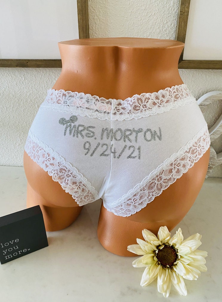 Personalized Bride Panties, Wedding, Lingerie, Princess Wedding, FAST  SHIPPING