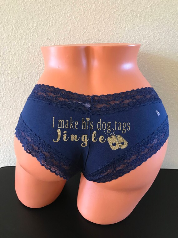 I make his dog tags jingle Victoria's Secret Cheeky Panties