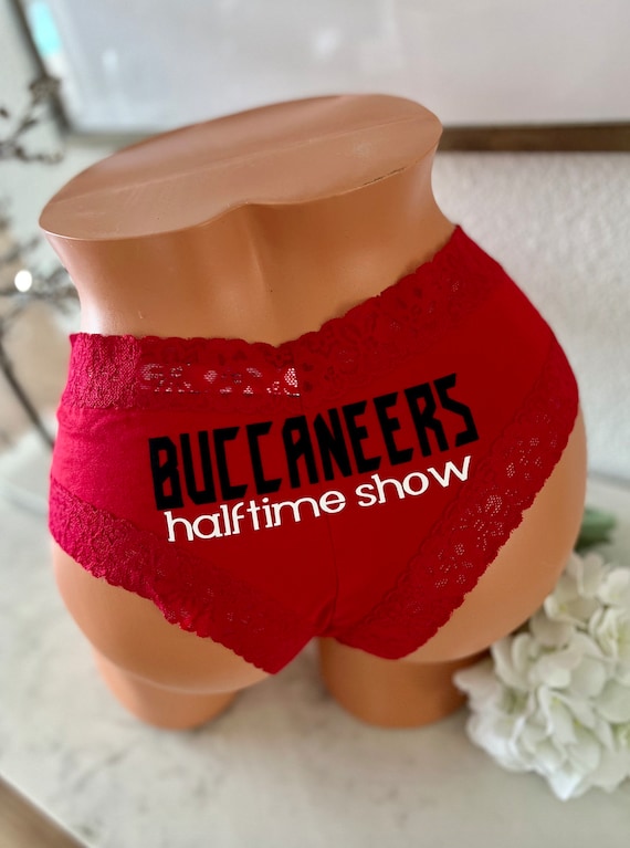 I'll Be Your Halftime Show Victoria Secret Red All Cotton Cheeky Football Panty  FAST SHIPPING Football Panties, Good Luck Panties 