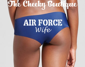 Air Force Wife Panties FAST SHIPPING Air Force Girlfriend / Air Force Bride / Military Wife / Military Bride / Military Underwear