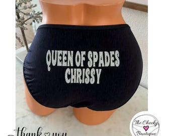 Queen of Spades Vanity Fair String Bikini custom Panties
