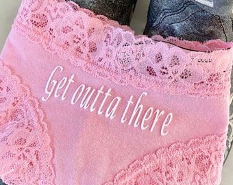 Personalized Victoria Secret Pink Cheeky Panties, Bachelorette Gift, Bridal Shower Gift, Birthday Gift, Custom Panties * FAST SHIPPING *